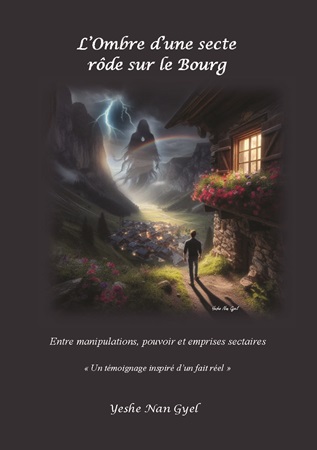 Illustration pour un livre publié : L'ombre d'une secte rôde sur le Bourg