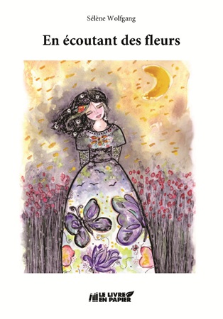 Illustration pour un livre publié : En écoutant des fleurs