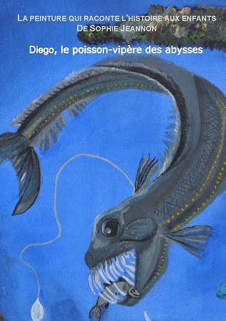 Illustration pour un livre publié : Diego, le poisson-vipère des abysses