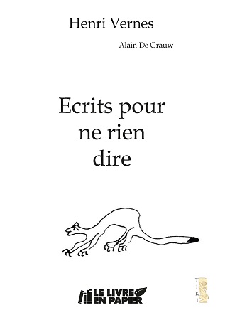 Illustration pour un livre publié : Ecrits pour ne rien dire